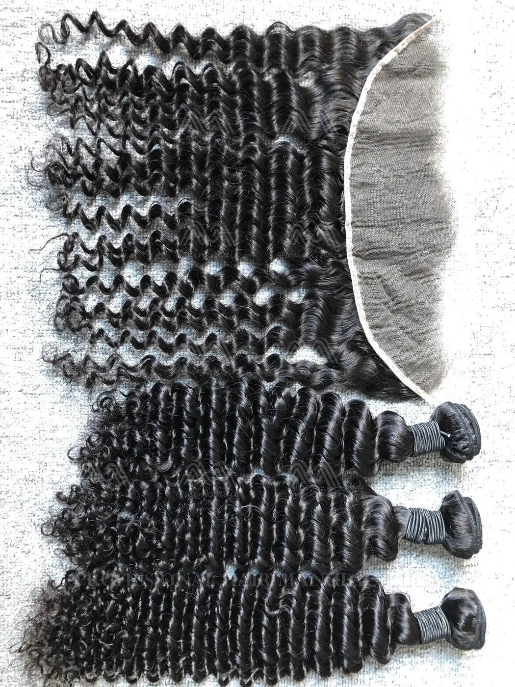 Mink Hair Deep Wave 3 Bundles With 13X4 HD Frontal Deals