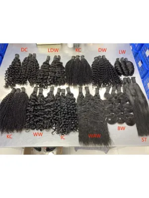 Natural Black Bulk Hair Without Weft (100g)