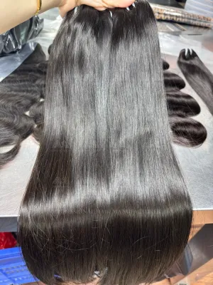 Myanmar Hair Super Double Drawn Silky Straight Bundles