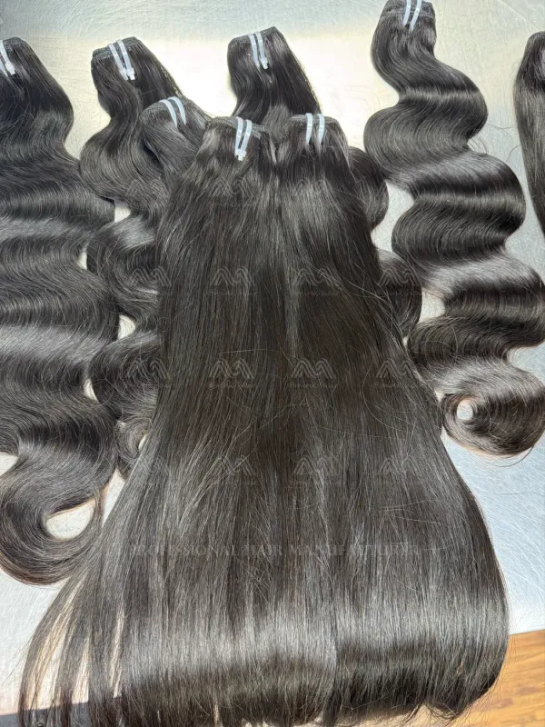 Myanmar Hair Super Double Drawn Silky Straight Bundles