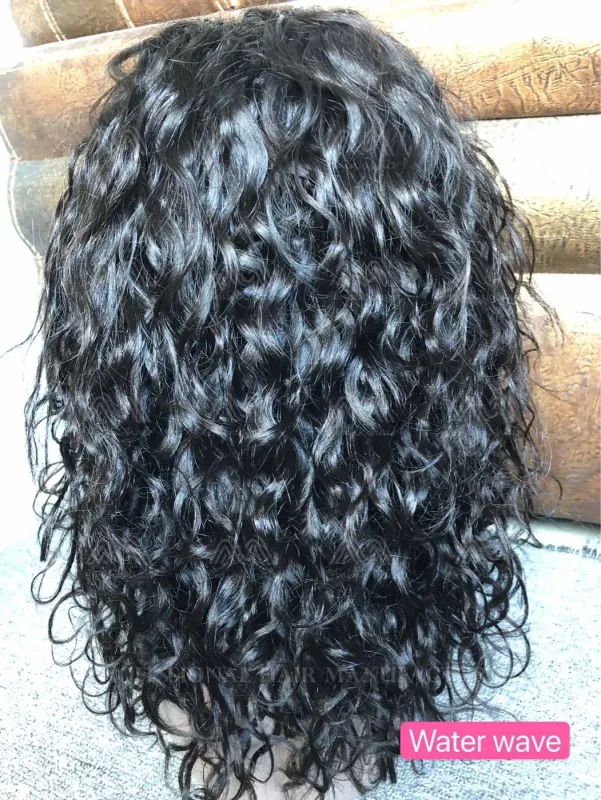 Mink Hair Water Wave Transparent Lace Wig