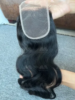 Diamond Hair Body Wave 4X4 Transparent Closure