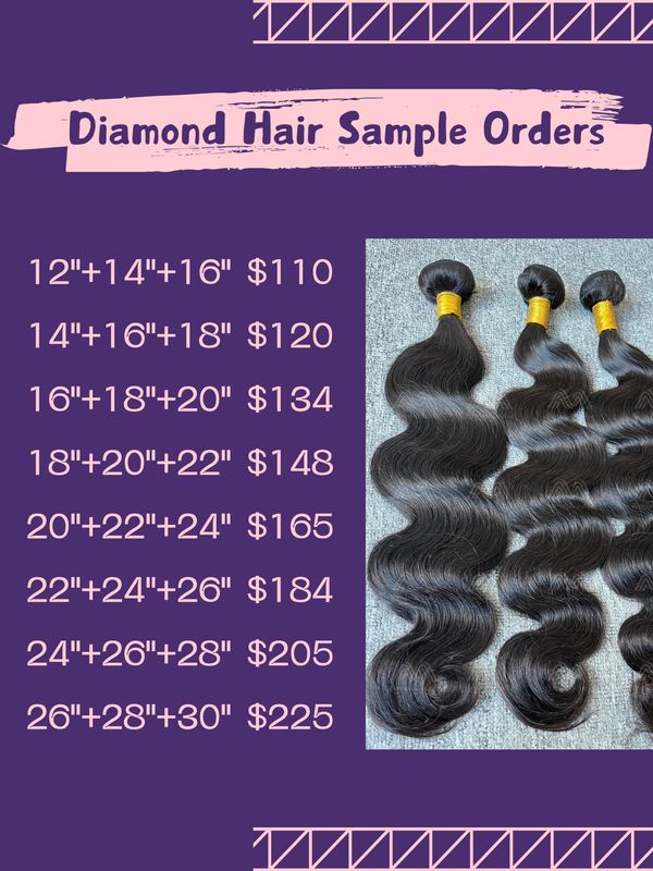 Sample Deals: Diamond Hair 3 Bundles