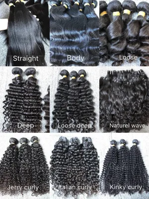 Sample Deals: Raw Hair 3 Bundles （100g Each Bundle)