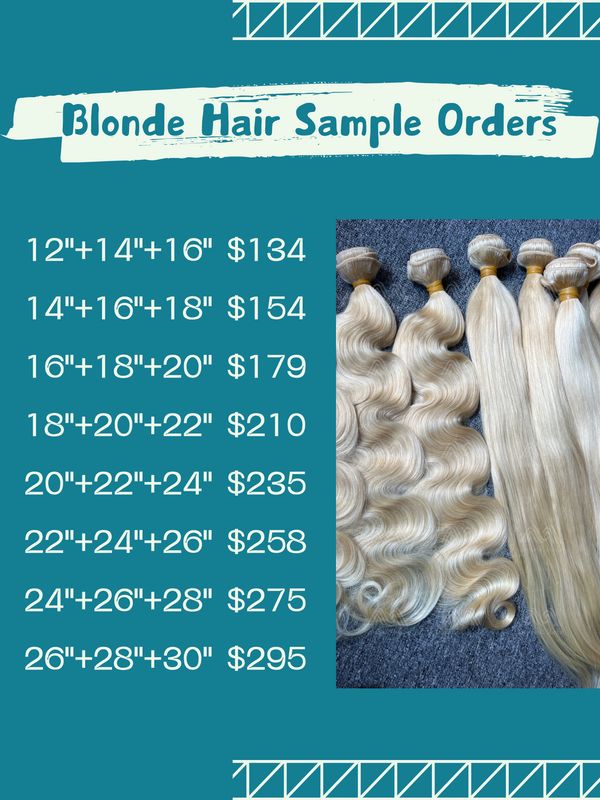 Sample Deals: Blonde Hair 3 Bundles