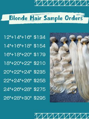 Sample Deals: Blonde Hair 3 Bundles