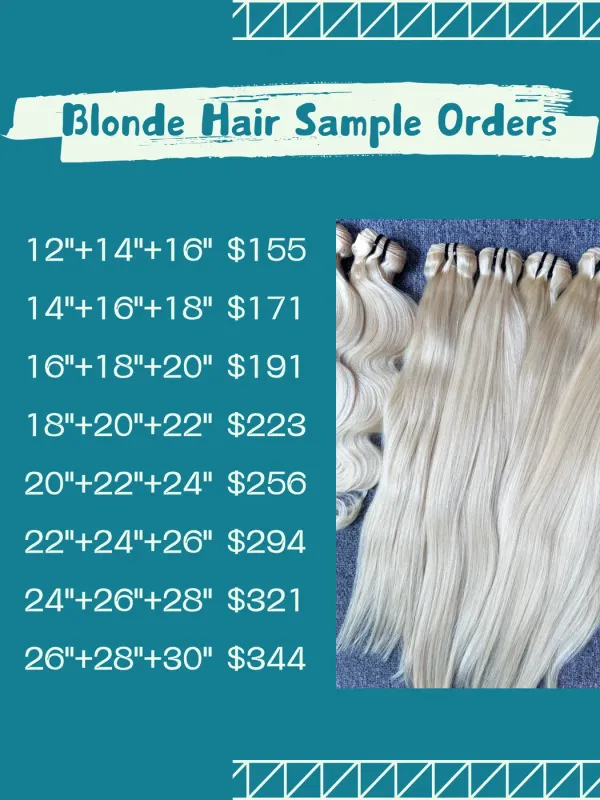 Sample Deals: Blonde Hair 3 Bundles （100g Each Bundle)