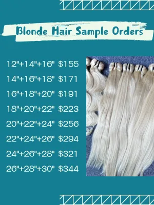 Sample Deals: Blonde Hair 3 Bundles （100g Each Bundle)