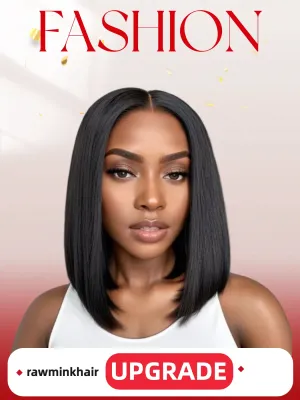 Mink Hair Straight 13x4 Bob Wig
