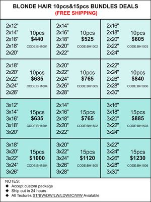 Bundles Deals: Blonde Hair 10pcs 15pcs