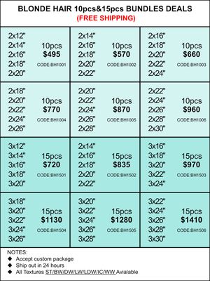 Bundles Deals: Blonde Hair 10pcs 15pcs