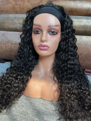 Mink Hair Head Band Wig