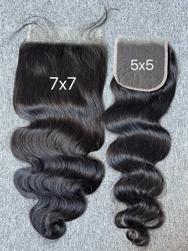 Mink Hair 7x7 HD Closure (Including straight/body wave/deep wave/Italian curly)