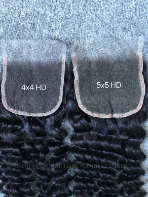 Mink Hair Deep Wave 4x4 HD Closure