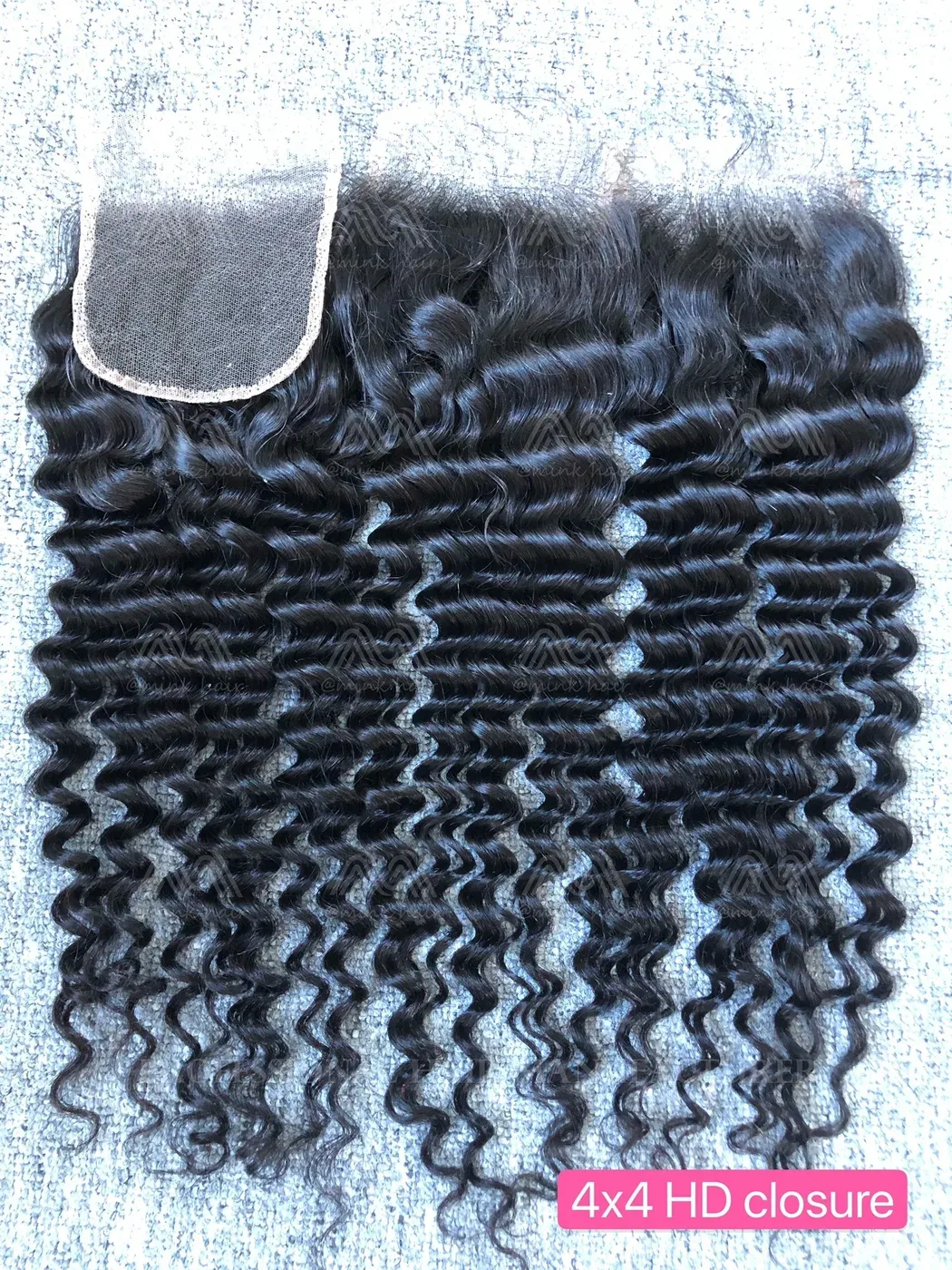 Mink Hair Deep Wave 4x4 HD Closure