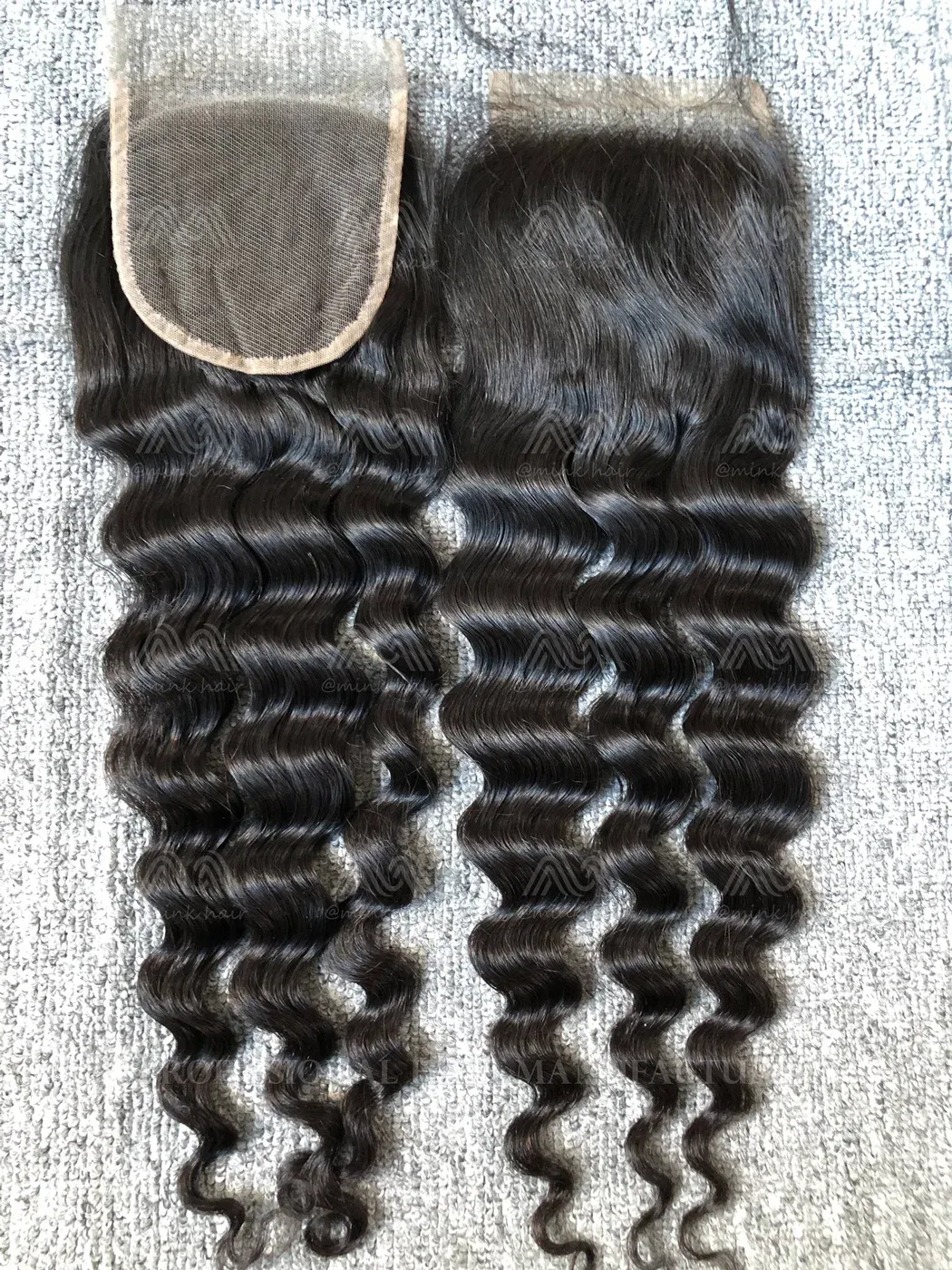 Mink Hair Loose Deep 4x4 Transparent Closure