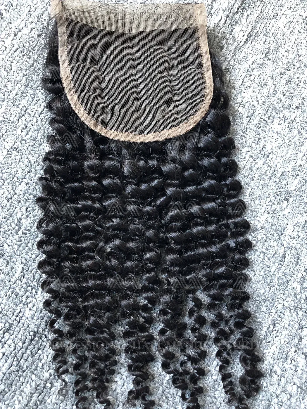 Mink Hair Kinky Curly 4x4 Transparent Closure