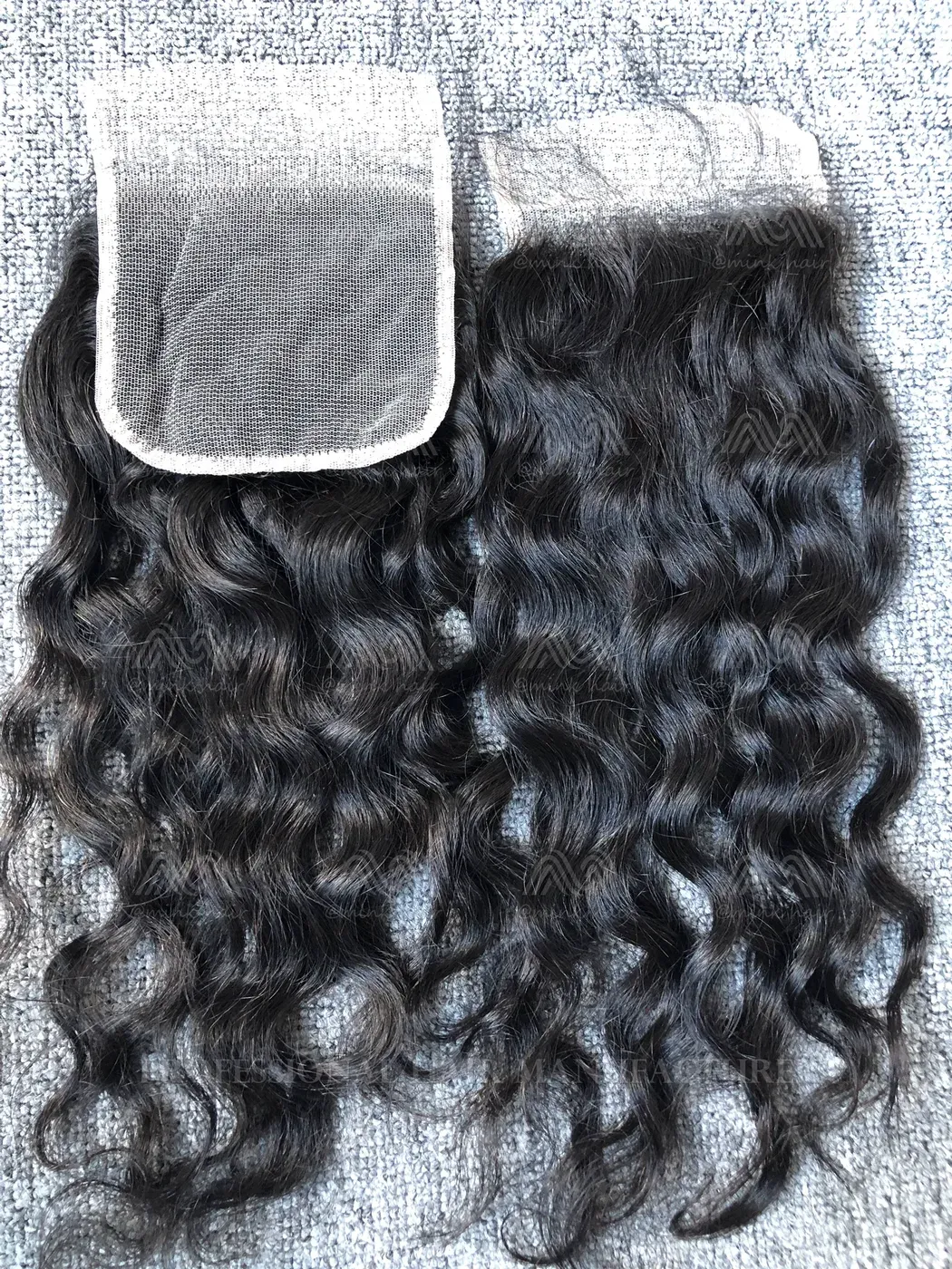 Mink Hair Water Wave 4x4 Transparent Closure