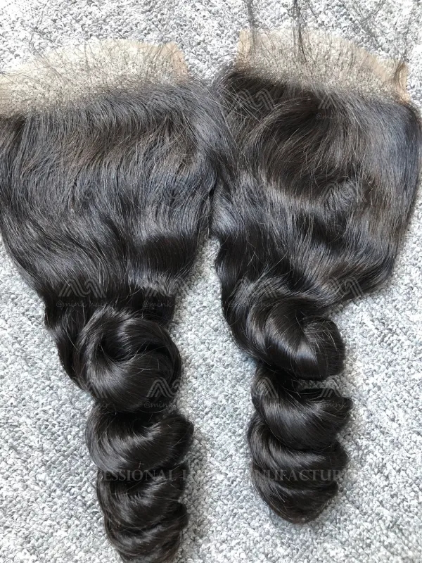 Mink Hair Loose Wave 4x4 Transparent Closure
