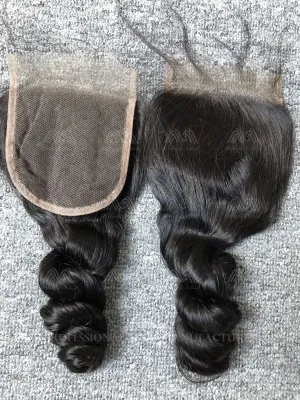 Mink Hair Loose Wave 4x4 Transparent Closure