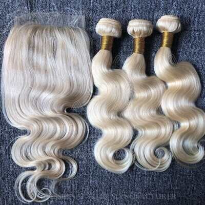 Blonde Hair 6x6 HD Closure