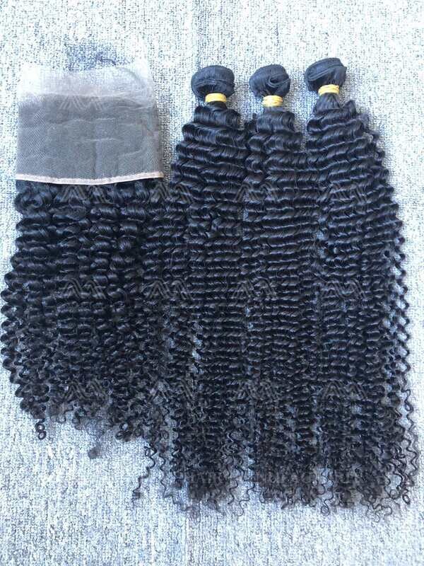 Raw Hair Jerry Curly 13x4 Transparent Frontal