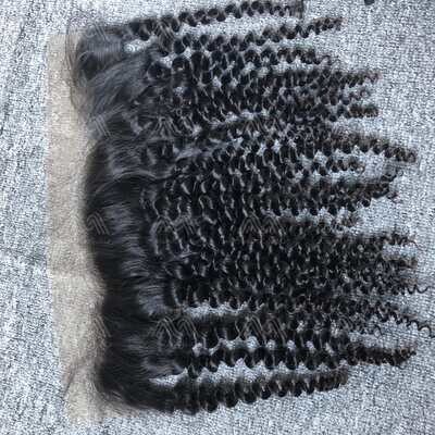 Raw Hair Kinky Curly 13x4 Transparent Frontal