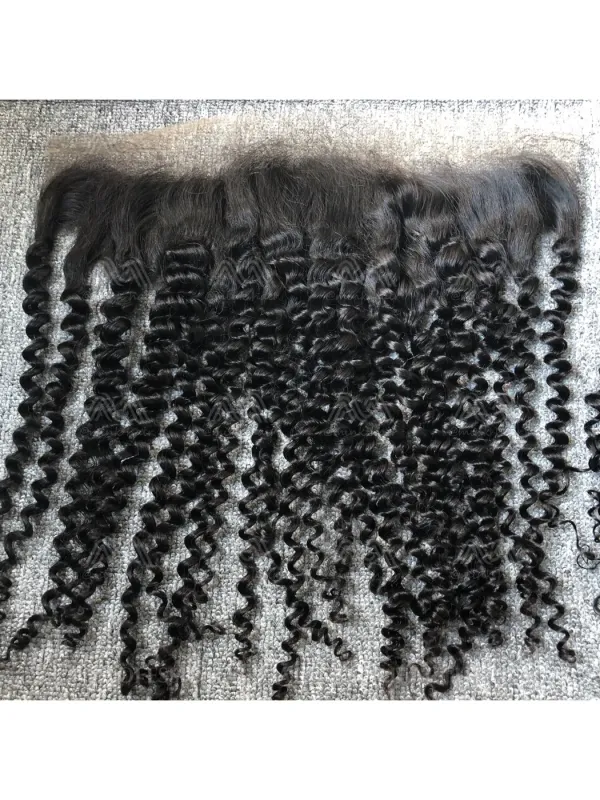 Raw Hair Kinky Curly 13X4 Transparent Frontal