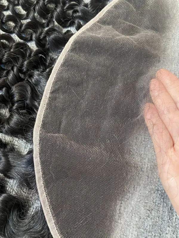 Raw Hair Italian Curly 13X4 Transparent Frontal