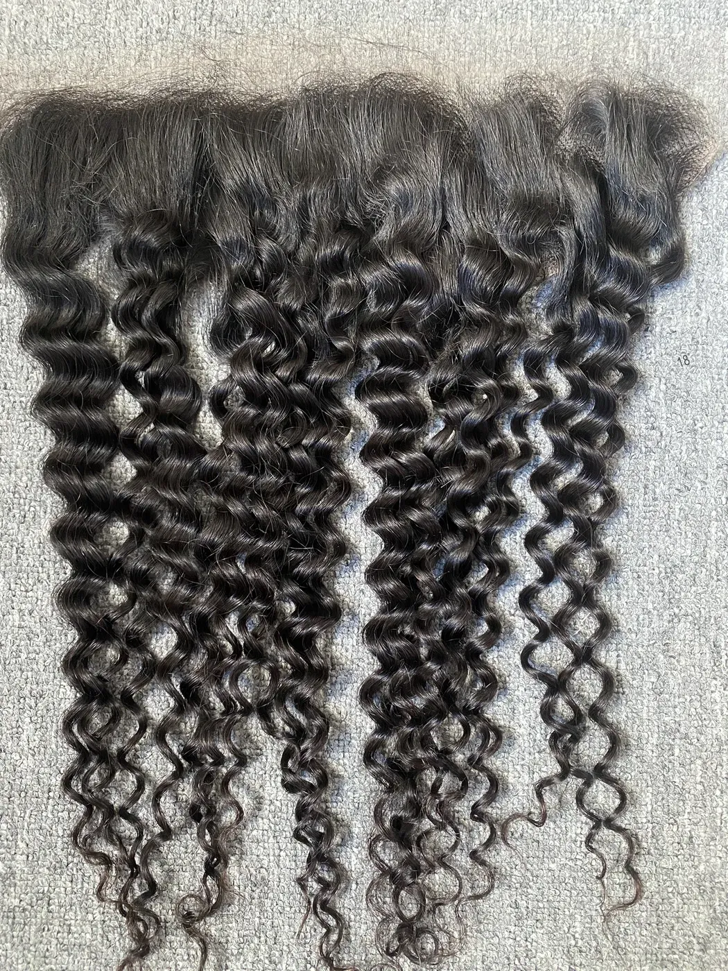 Raw Hair Italian Curly 13X4 Transparent Frontal