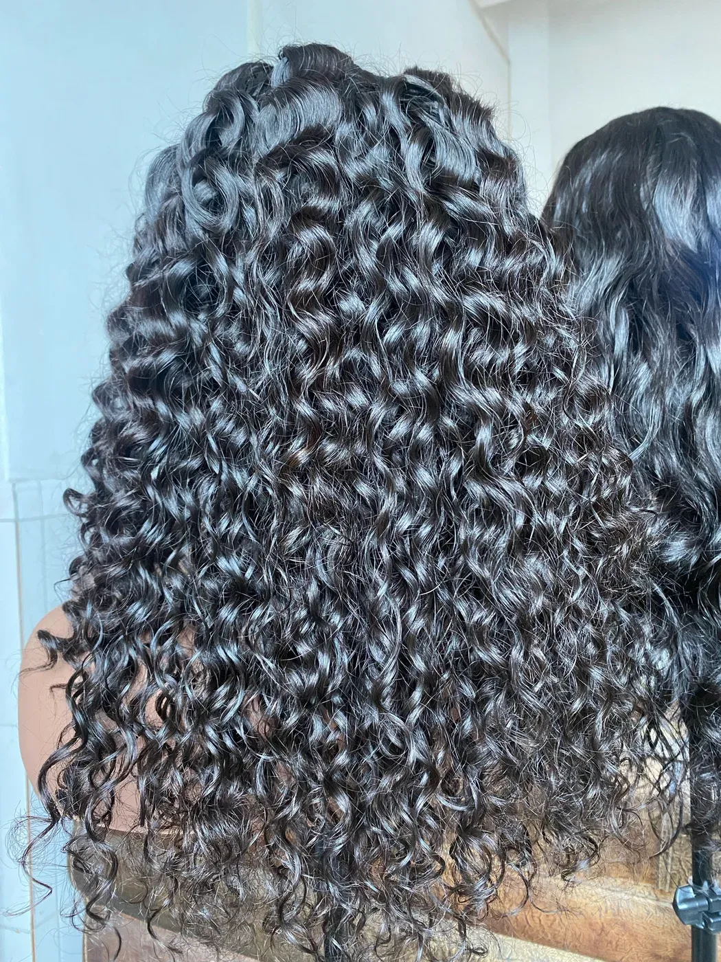 Raw Hair Italian Curly 13x4 Transparent Frontal Wig
