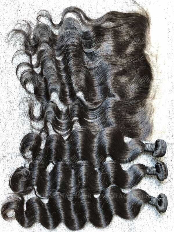 Mink Hair Body Wave 3 Bundles With 13x4 Transparent Frontal Deals