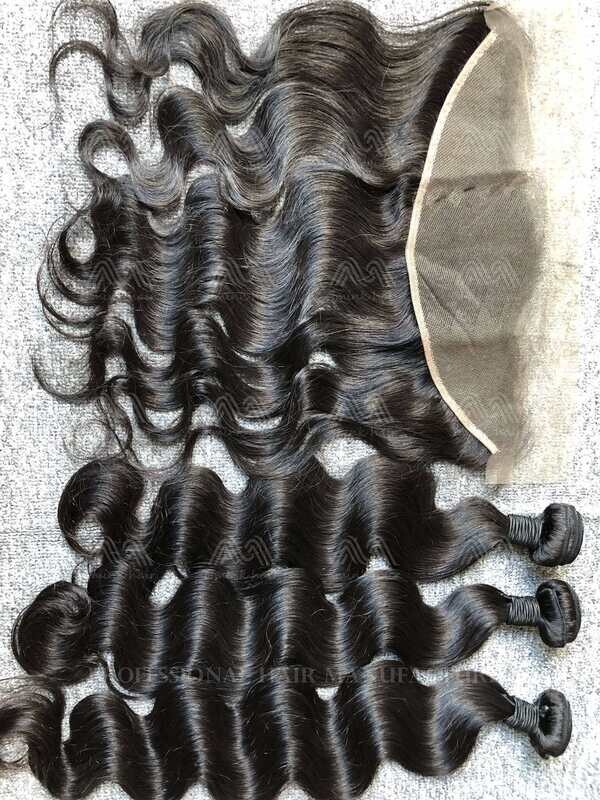 Mink Hair Body Wave 3 Bundles With 13x4 Transparent Frontal Deals