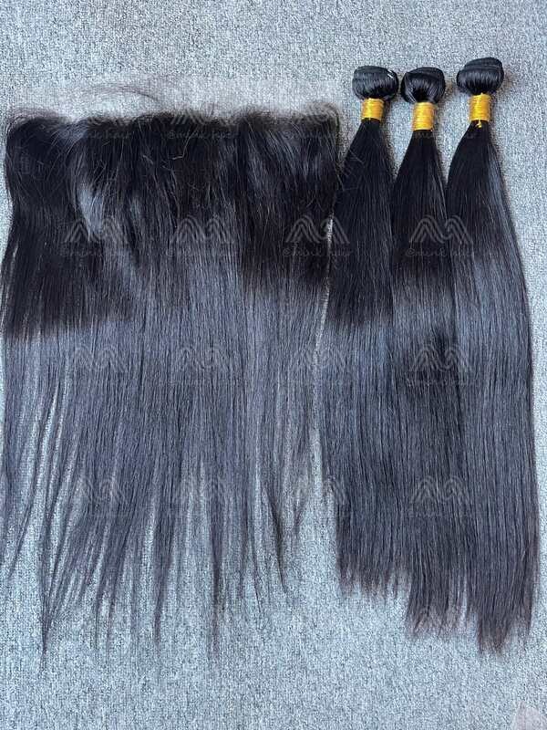Diamond Hair Straight 3 Bundles With 13x4 HD Frontal Deals