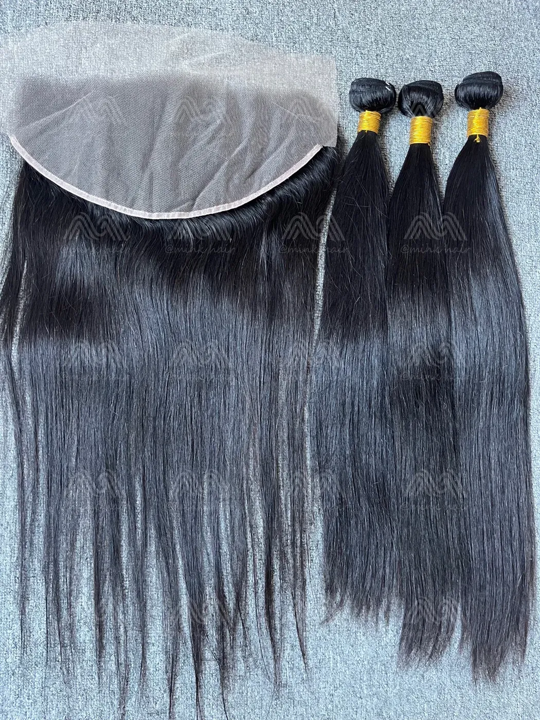 Diamond Hair Straight 3 Bundles With 13X6 Transparent Frontal Deals