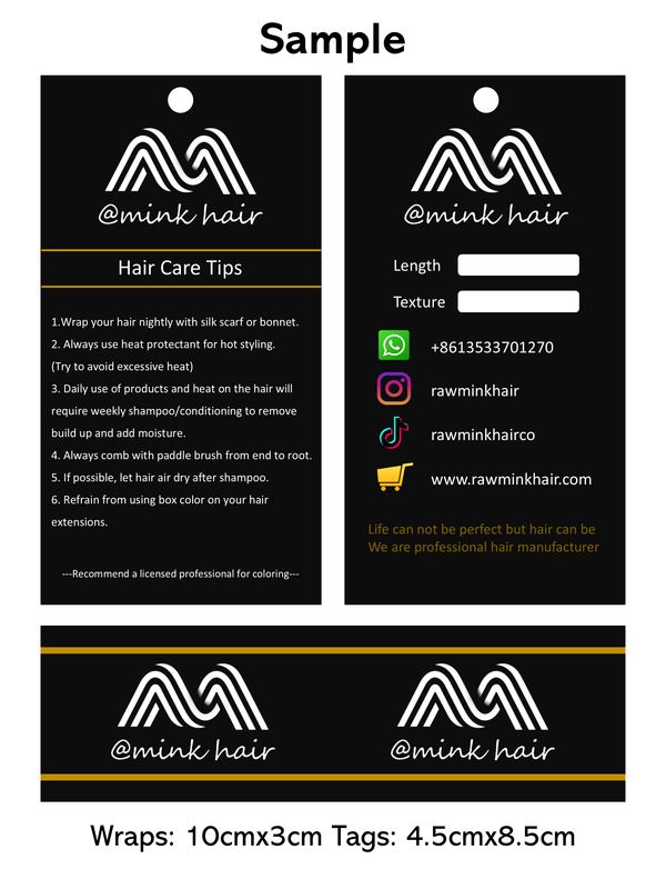 Tags and Wraps