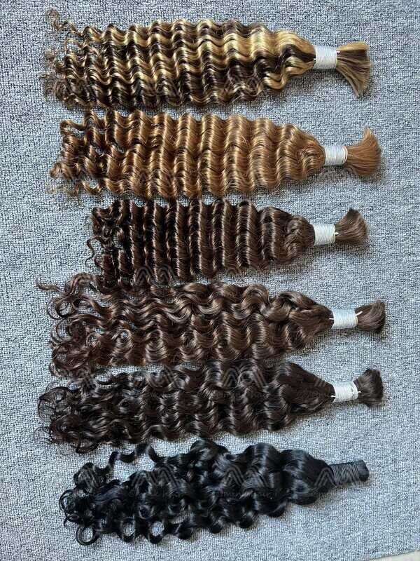 Color Bulk Hair Without Weft (100g)