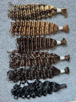 Color Bulk Hair Without Weft (100g)