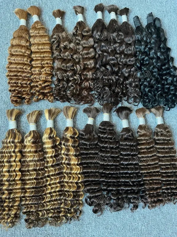 Color Bulk Hair Without Weft (100g)