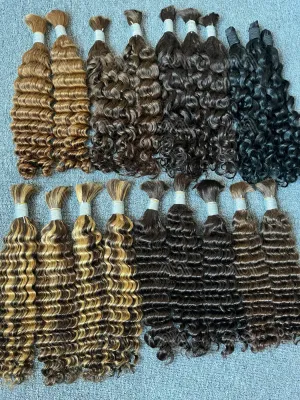 Color Bulk Hair Without Weft (100g)