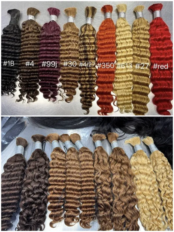 Color Bulk Hair Without Weft (100g)