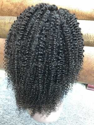 Mink Hair Kinky Curly Transparent Lace Wig