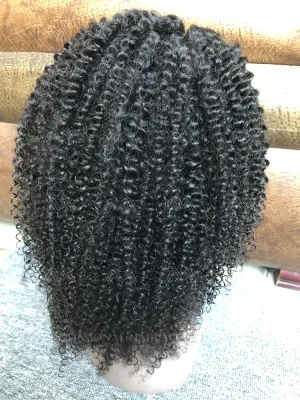 Mink Hair Kinky Curly Transparent Lace Wig