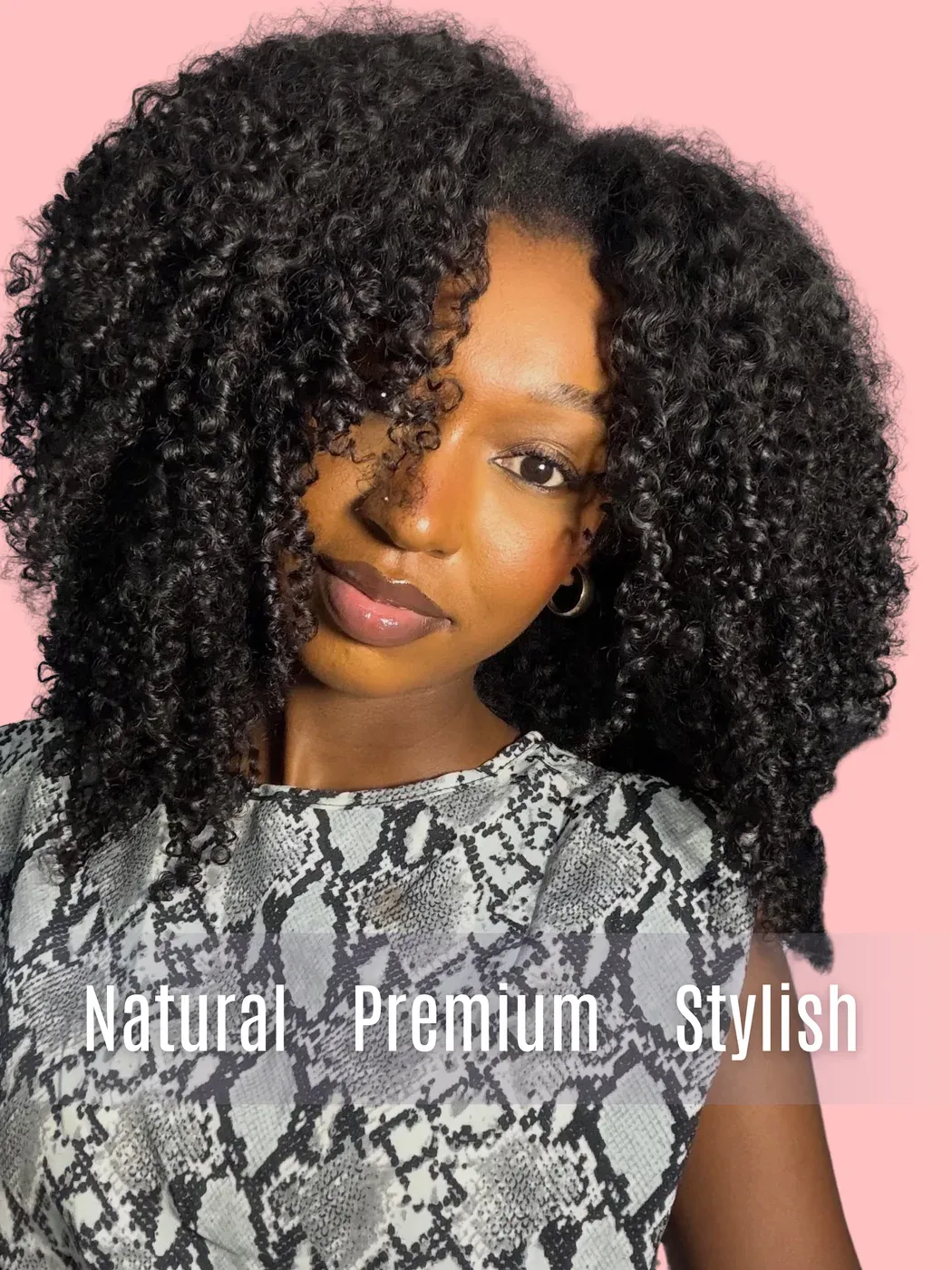 Mink Hair Kinky Curly Transparent Lace Wig