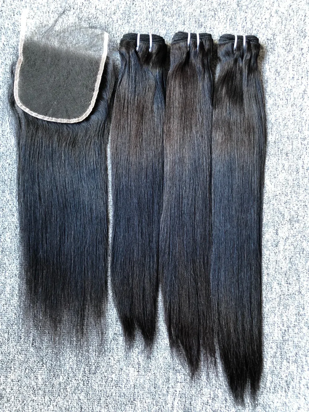 Luxury Hair Straight 3 Bundles With 5X5 HD Closure Deals