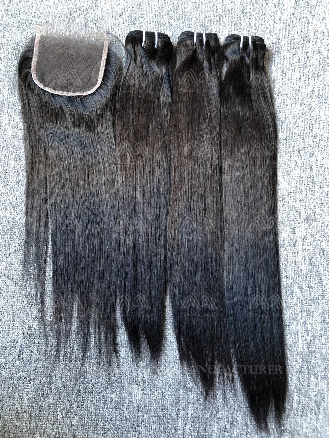Luxury Hair Straight 3 Bundles With 4X4 HD Closure Deals