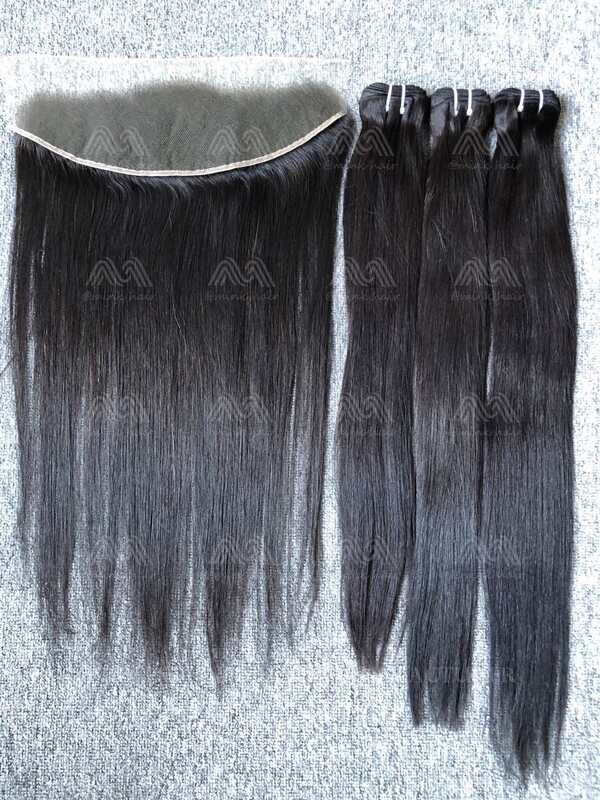 Luxury Hair Straight 3 Bundles With 13x4 HD Frontal Deals