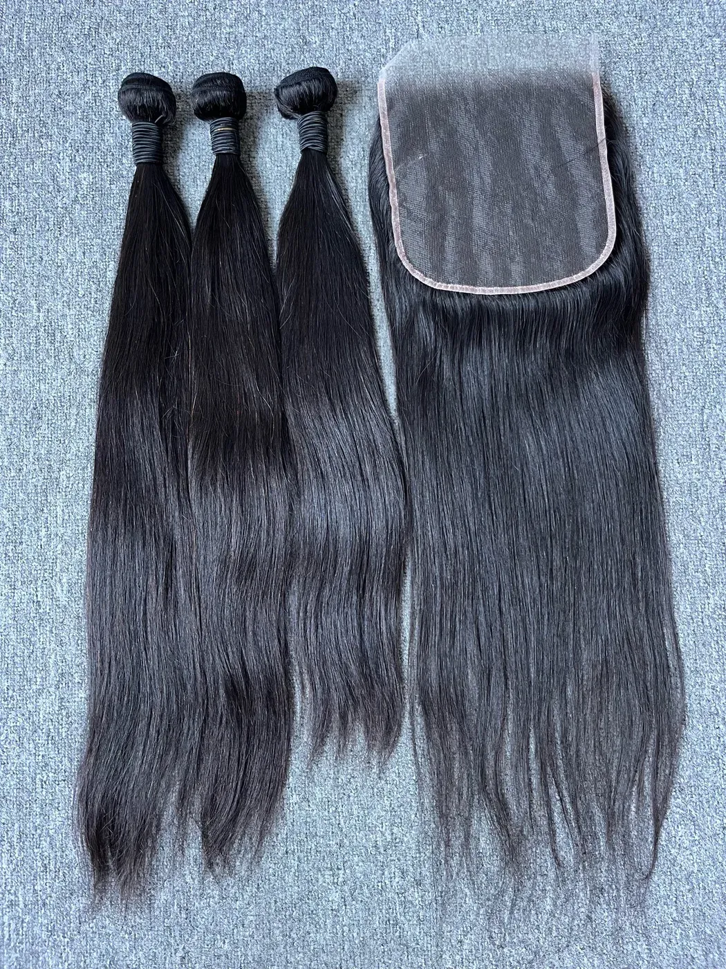 Mink Hair Straight 3 Bundles With 7X7 HD Closure Deals