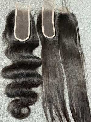 Luxury Hair Straight/Body Wave 3 Bundles With 2x6 HD Closure Deals