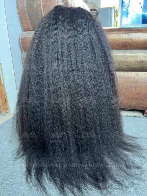 Mink Hair Kinky Straight HD Lace Wig